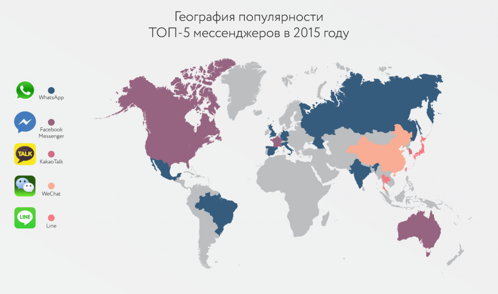 Карта популярности. Карта самых популярных мессенджеров в мире. Карта использования мессенджеров. Распространенность мессенджеров в мире.